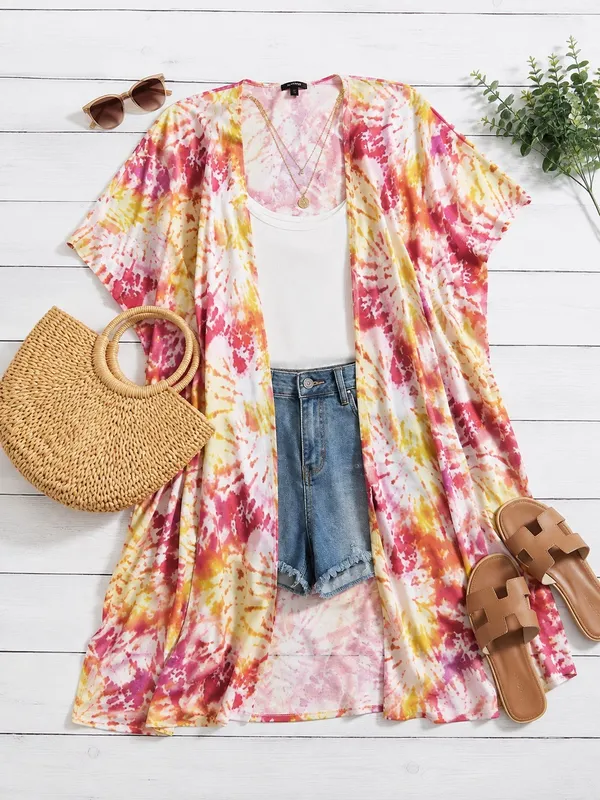 Torrid Tie-Dye Kimono Top - Image 2