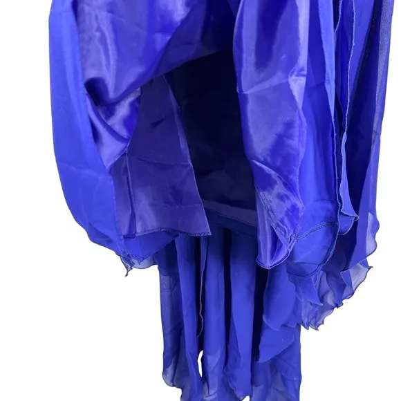 Y2K Fairy‎ Grunge Midi Dress 3/4 Blue Purple Beaded Coquette Angel Empire Waist - Image 15