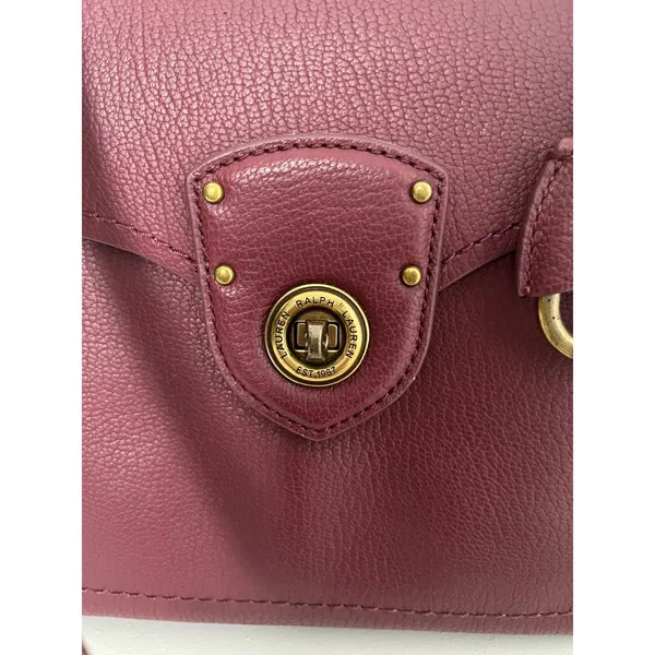 Lauren Ralph Lauren Millbrook in Merlot Leather Crossbody - Image 2