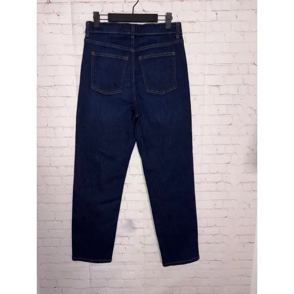 SPANX ReDefine Slim Straight Jeans Hayward Wash Dark Indigo High‎ Rise 10 - Image 5