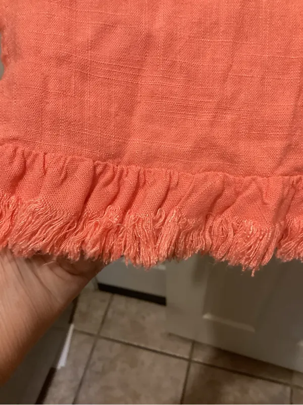 Umgee Coral Fringe V-Neck Tunic Top - Image 4