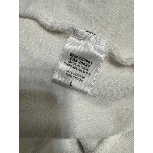 Wildfox Apres-Ski Kiss Me Graphic Sweatshirt White Cotton Pullover Large - Image 7