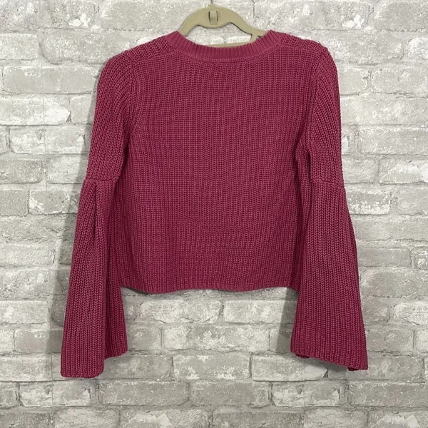 Free People Damsel Rose Bell Sleeve Sweater - Image 4