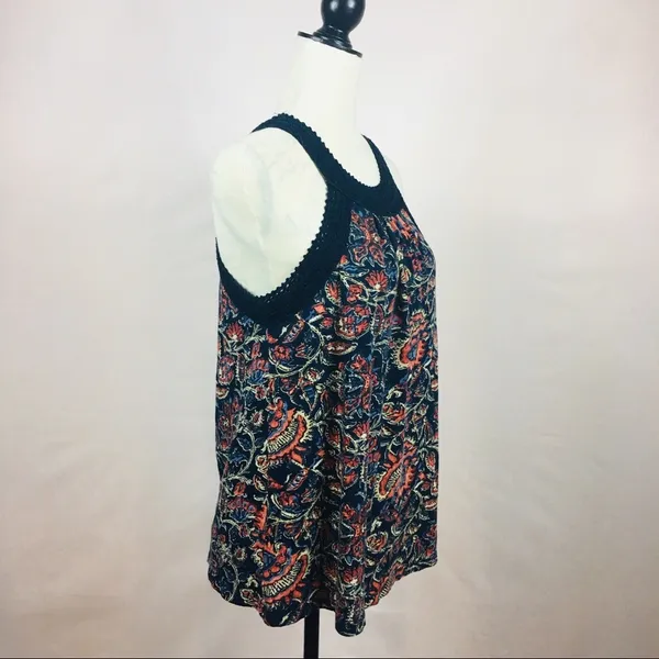 Lucky Brand Sleeveless Floral print Tank Size L - Image 4