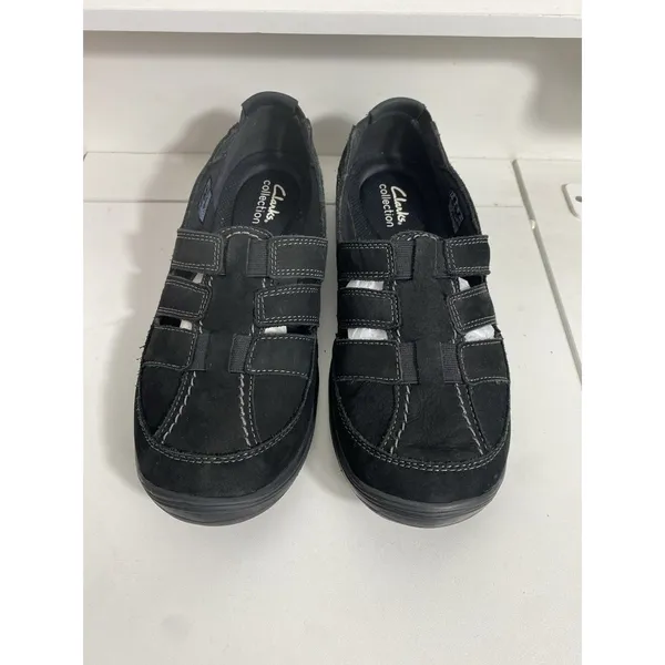 Women’s Clarks Haley Stork Black Comfort Flats Size 9 N Barely Worn - Image 2