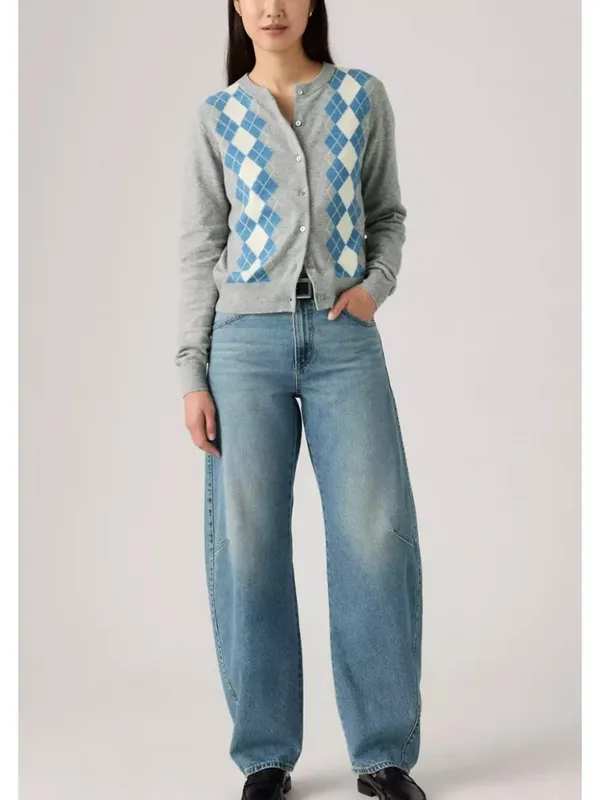 New Levi's Premium 30x32 Baggy Dad Barrel Women's Jeans Easy Days Medium Wash - Image 3
