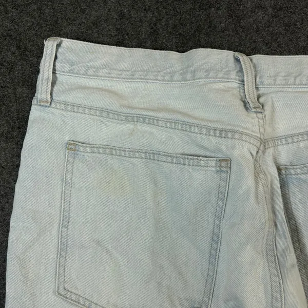 Madewell The Perfect Vintage Straight Jeans Light Wash Distressed Size 33 - Image 14