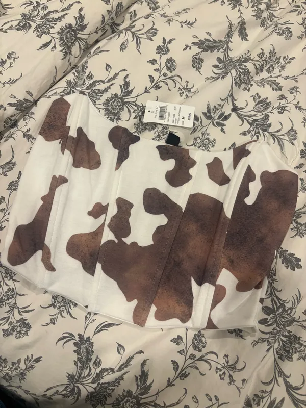 Windsor Cow Print Bustier - Image 6