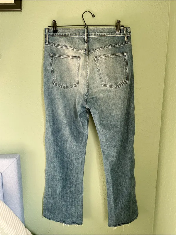 3x1 Joy Snap Away Jean Size 26 Riva Medium Wash Button Snaps Wide Leg - Image 12