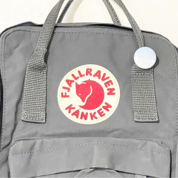Fjällräven Unisex Kanken Mini Super Gray Geniune Book Outdoor Backpack Bag - Image 2