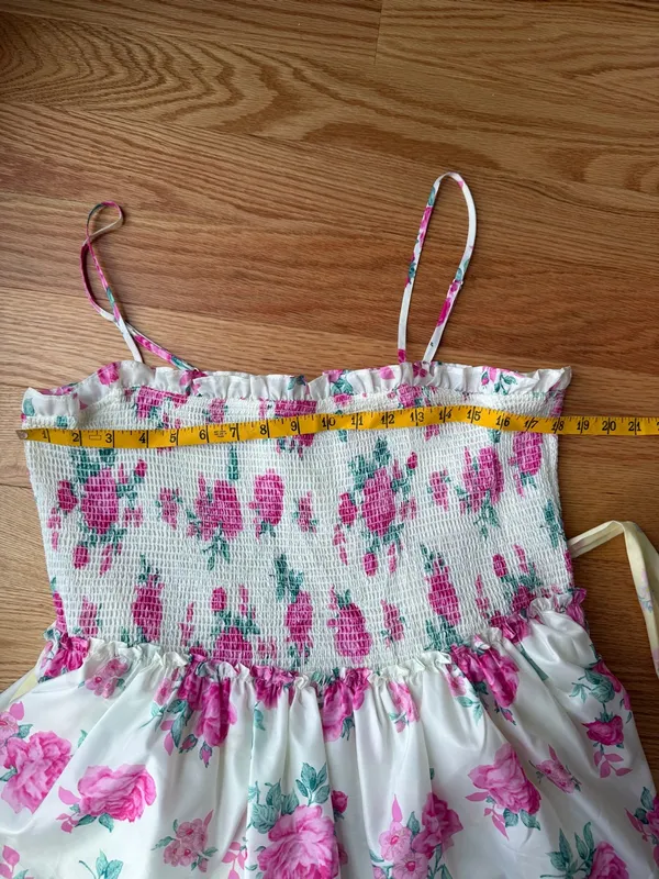 LoveShackFancy x Target Elise Floral Smocked Tiered Midi Dress XL - Image 10