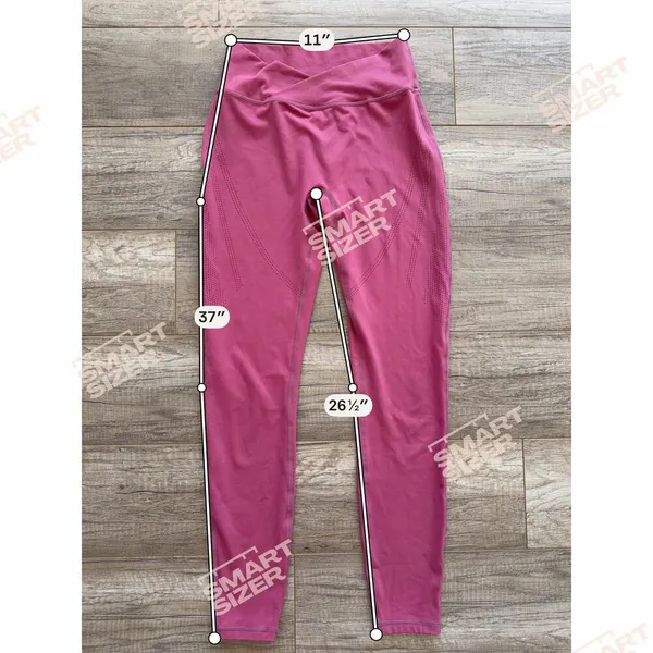 Alphalete Pink Leggings Crossover S M Workout Gym‎ Ankle Compression Soft Mesh - Image 4