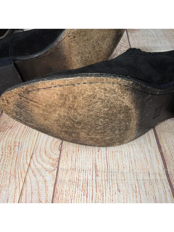 Frye Billy Shootie Booties Black Suede Size 9.5 - Image 6