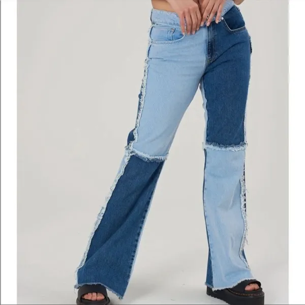 Urban outfitters ragged mom patchwork jeans 32‎ - Image 5