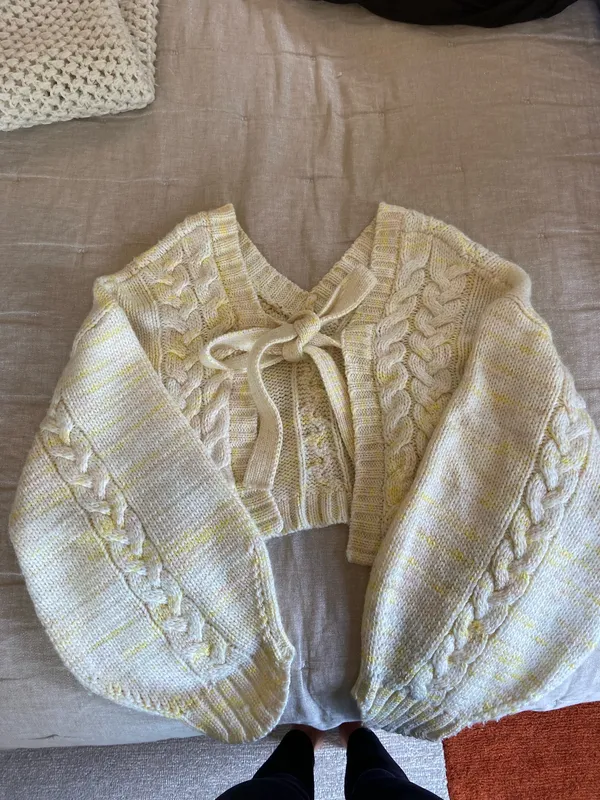 Altar’d State Cropped Open Back Sweater - Image 3