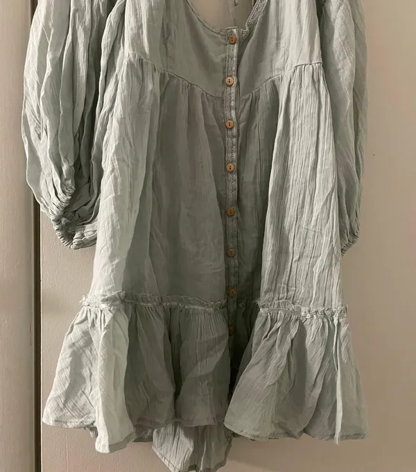Free People NWT Mint Green Mini tunic dress - Image 4