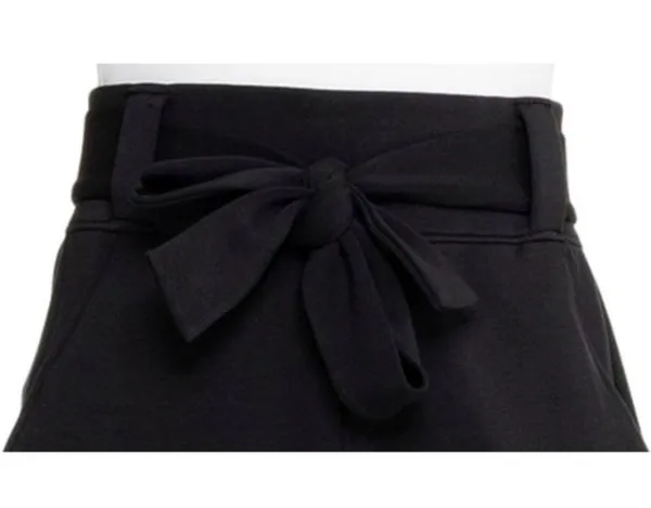 Spanx AirEssentials Bermuda Shorts Very Black High-Rise Waist Tie-Waist Belted S - Image 3