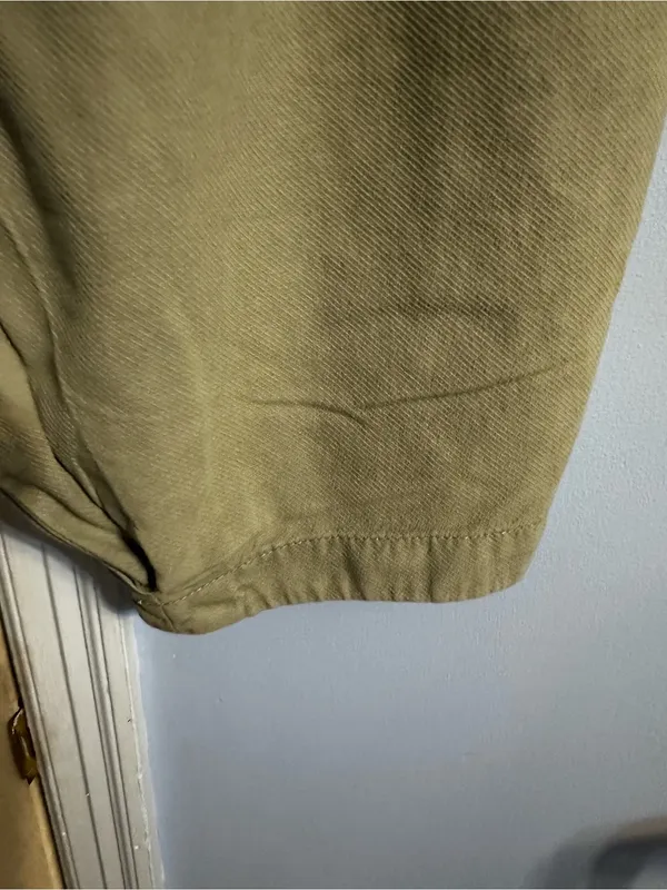 Free People Light Olive/sage Green Relaxed pleated baggy fit pants - Image 2