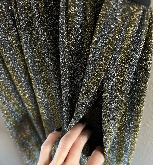 J.Crew Mockneck Mixed-Media Sparkle Maxi Dress - Image 5