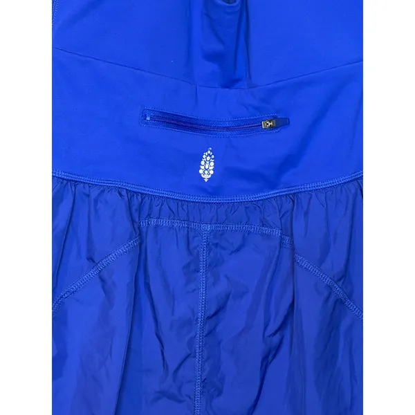 Free People Movement Blue Violet Cutout Active Romper Size S - Image 3