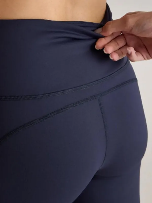Quince Navy Boot-Cut Cropped Flare Yoga Pants Large Navy - Image 9