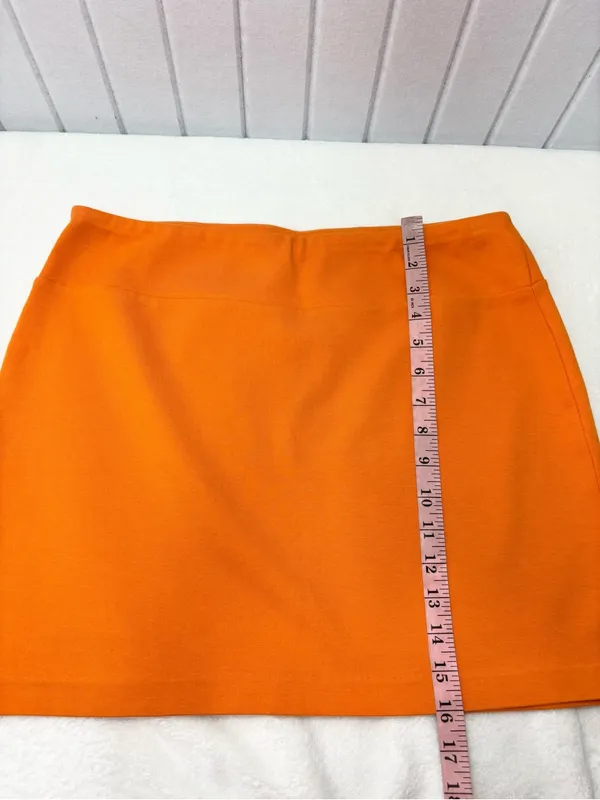 kenzie Vibrant Orange‎ Mini Skirt Size L - Image 5