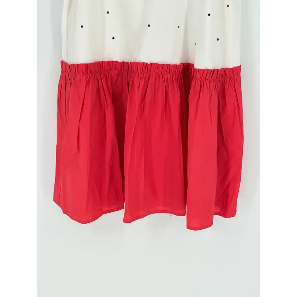 Peach Love Born To Sparkle Dress Womens Medium White Red Fourth‎ of July Festive - Image 8