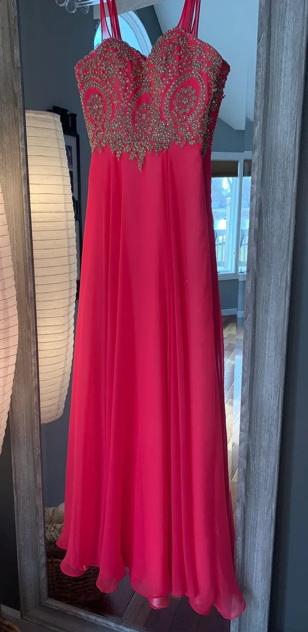 Prom Dress Pink Size 00 - Image 2
