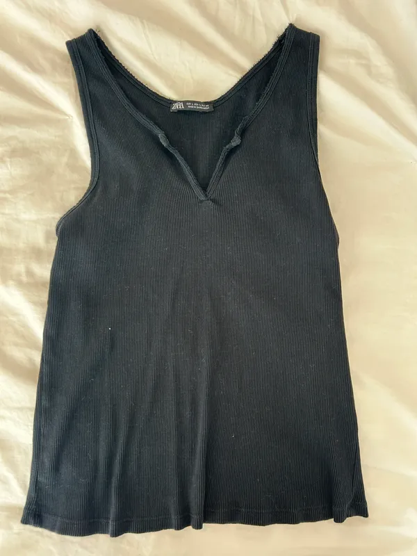 Zara Black Tank Top - Image 3