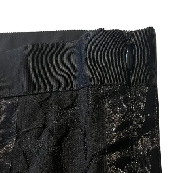 Mark‎ Shale Women's 10 Black Lace Skirt Floral Whimsigoth Goth Dark Academia - Image 3
