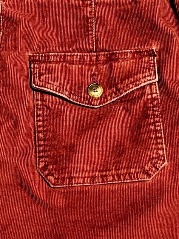 Womens sz8 American Eagle super stretch burgundy corduroy mini skirt - Image 6