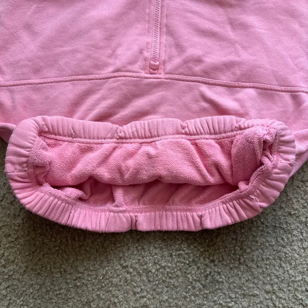ALO Stadium Half Zip Hoodie in Macaron Pink - Image 7