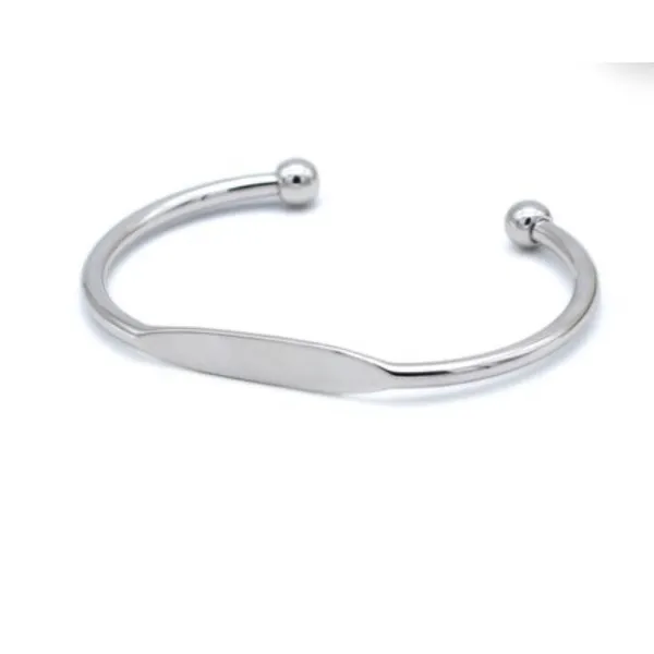 NEW Cuff Bracelet Bangle Bar‎ Rhodium Plated Sterling Silver - Image 4