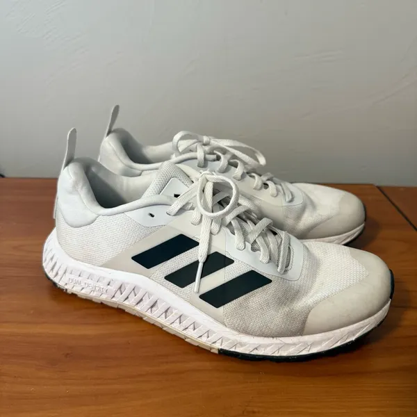 Adidas Everyset Trainer Running Workout Athletic Tennis Shoe White Black Wmn 8.5 - Image 3