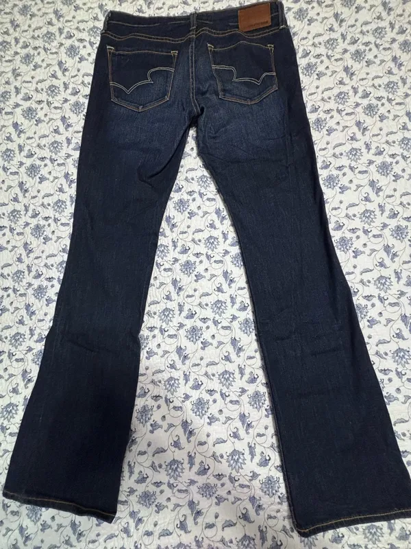 Big Star 1974 Remy Boot Cut Jeans Low Rise Fit Women's 32L Blue Dark Wash rodeo - Image 10