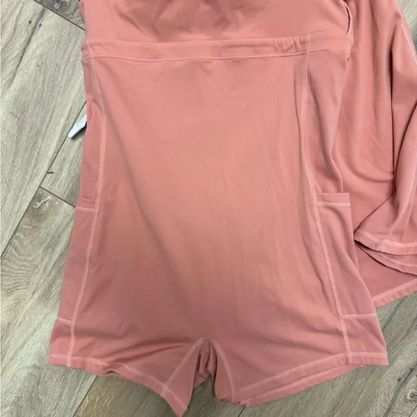 Coral Pink Strappy Athletic Dress Size Medium - Image 3