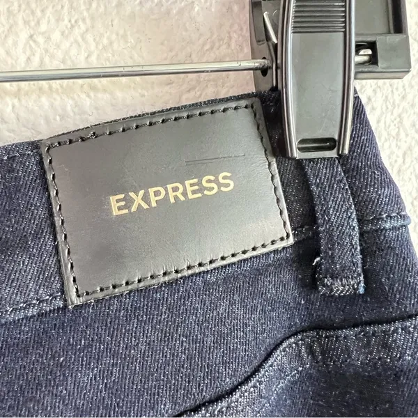 Express Women’s Slim Super High Rise‎ Blue Jeans - Image 4