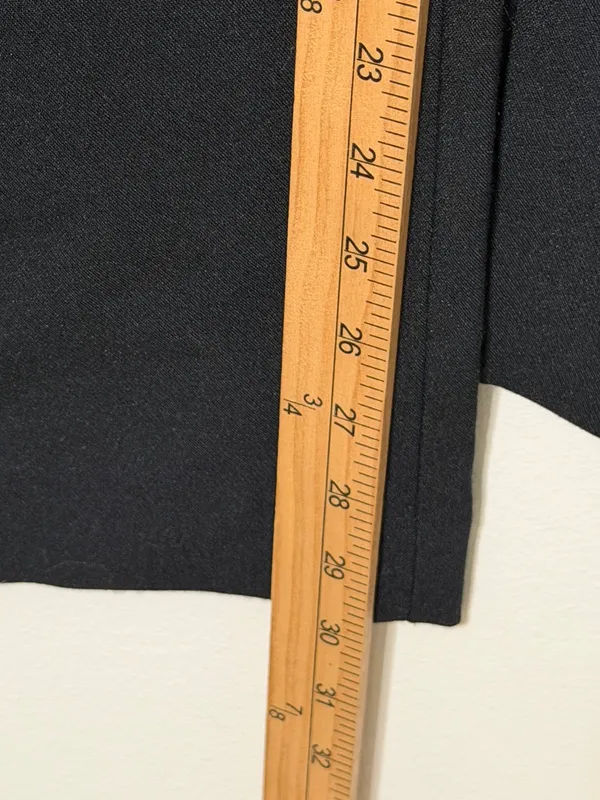NEW Abercrombie & Fitch Sloane Tailored Fit Wide Leg Pants Black Size 26 NWOT - Image 8