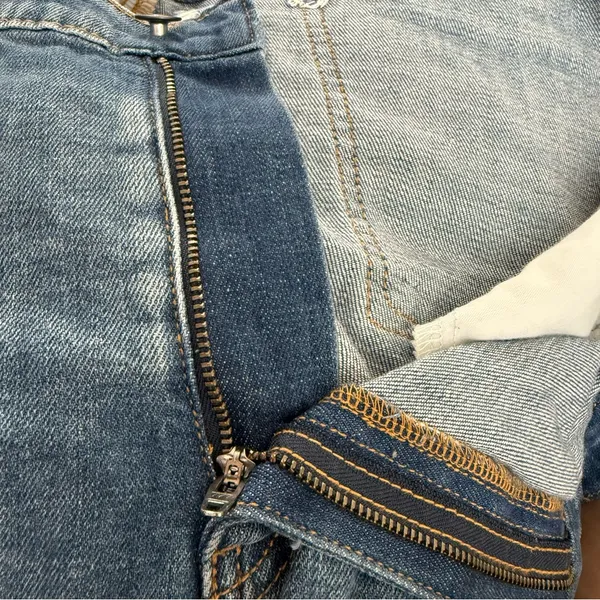 NEW Aerie Womens Shorts Denim Distressed Frayed Hem Casual Size XXL - Image 10