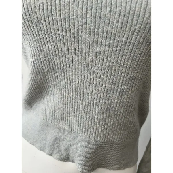 Banana Republic Merino Wool Sweater S Cropped Ribbed Preppy Academic w/stains - Image 5