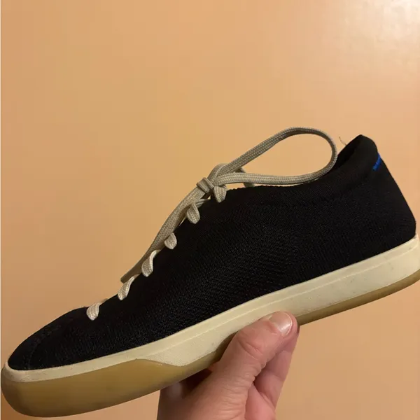 Rothy’s The Lace-Up Sneakers in Black - Image 8