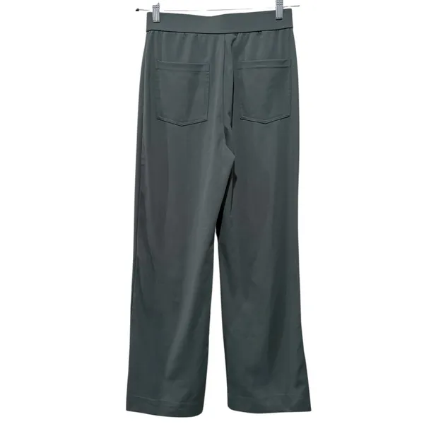 Halara Womens Day Stretch High Waisted Straight Leg Pants Sz M Green Pull On - Image 3