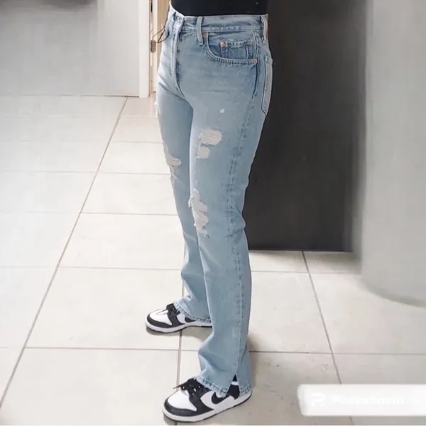 Levi’s jeans Premium 501 boot cut Original High-rise button fly 28 X 30 - Image 2
