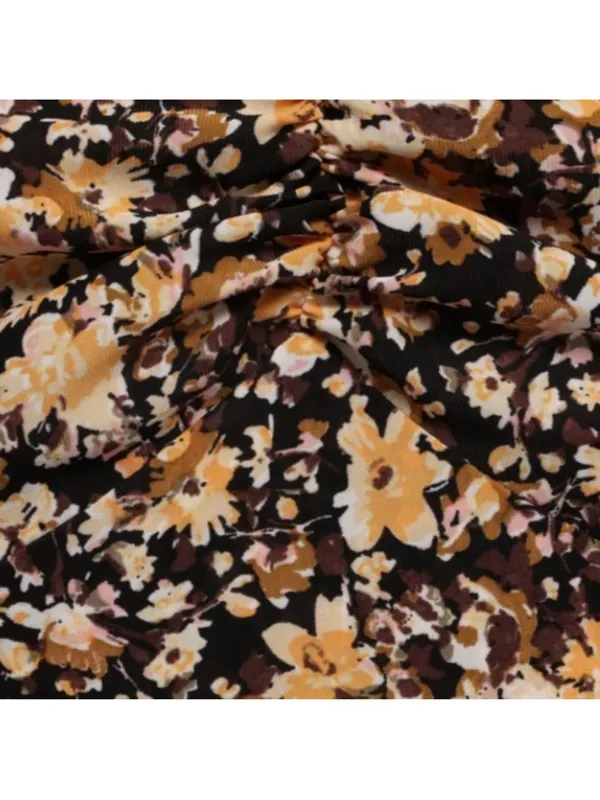 Petal & Pup Oona Midi Dress In Black Ditsy Floral XS nwt HTF - Image 3