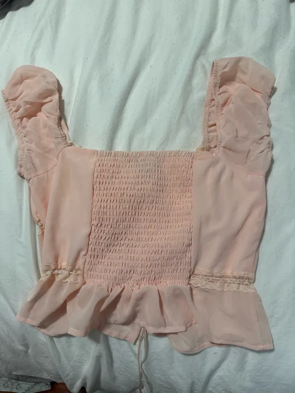 PacSun light pink babydoll top - Image 2