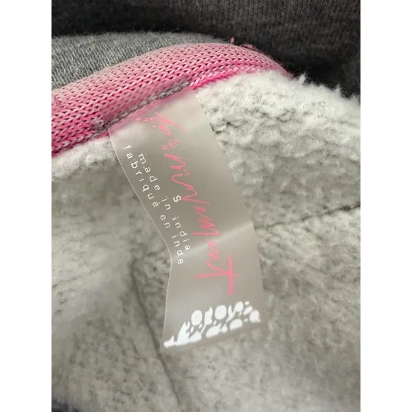 Free People Movement On Your Mark‎ Mock Neck Sweatshirt Gray Women's Size Small - Image 10