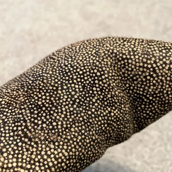 Madewell Gold Black Dotted Calf Hair Chelsea Ankle Boots Pointed Toe‎ Womens 7 - Image 10