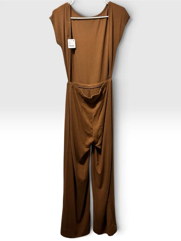 Free People Beach Brown Wide Leg Jumpsuit Size XS NWT - Image 4