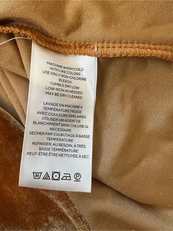 FREE PEOPLE Terese Velvet Top in Pumpkin Pie size L - Image 8