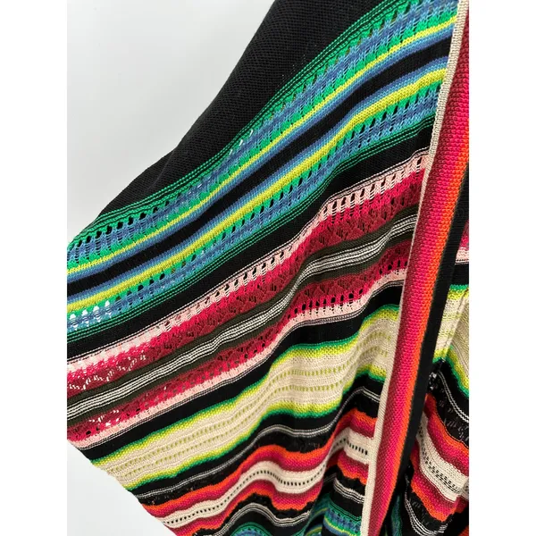 Lauren Ralph Lauren Women's Multicolor Striped Open Front Knit Cardigan Sweater‎ - Image 5